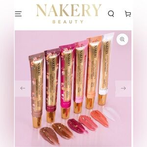 Nakery Beauty Lip Treatment Set of 4 - Plum, Mauve, Peach, Nude - 👄👄👄